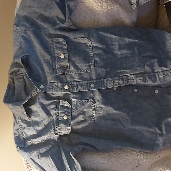 Woman's button down Jean shirt